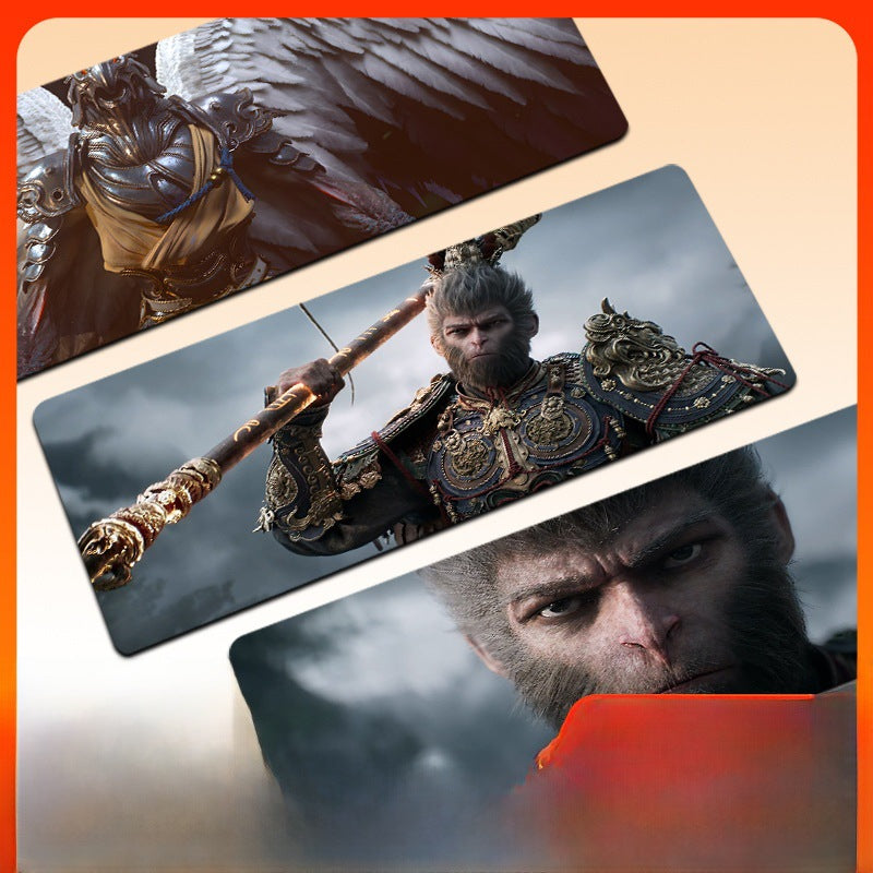 Black Myth Wukong Mouse Pad Super Large Dirty Resistant Keyboard Pad Student Office E-sports Game Secondary Table Pad Customization