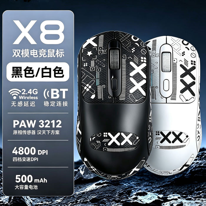 T-Wolf Thunder Wolf X8 Wireless Mouse Gpw Lightweight Gaming Bluetooth Mouse Silent with Anti-Slip Grip